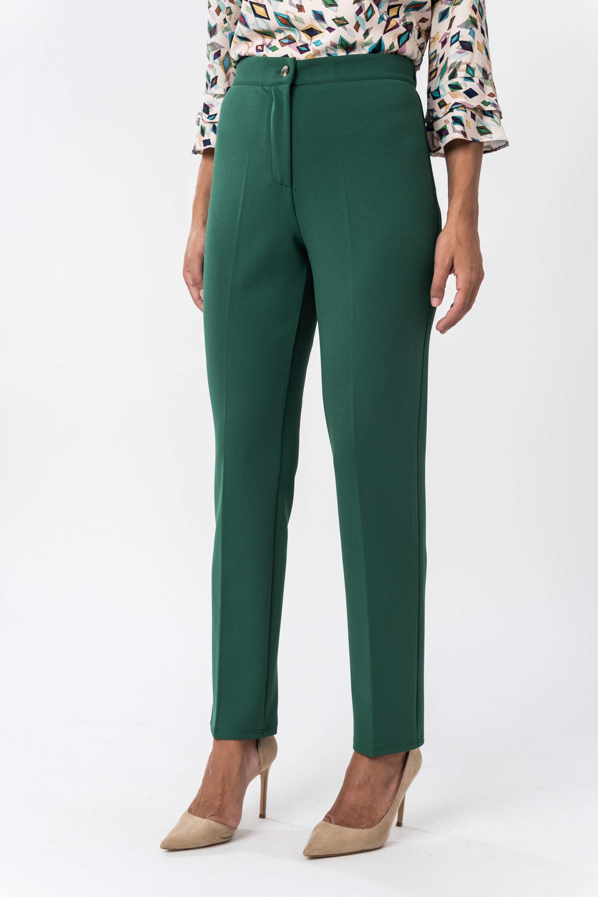 PANTALON CINTURA ELASTICA VERDE