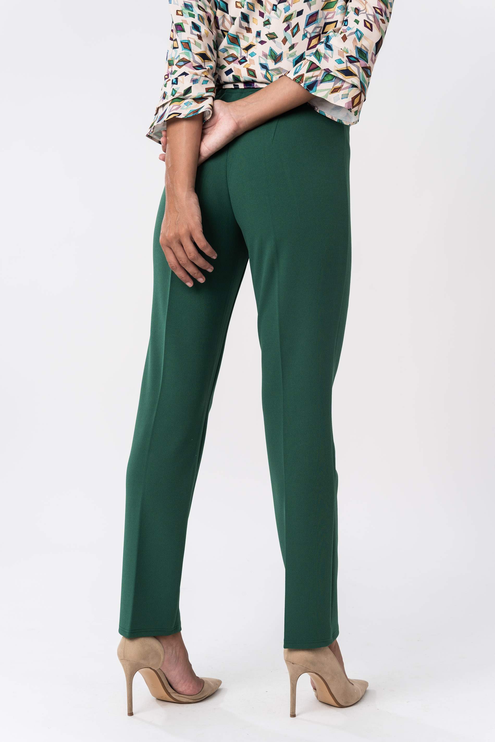 PANTALON CINTURA ELASTICA VERDE