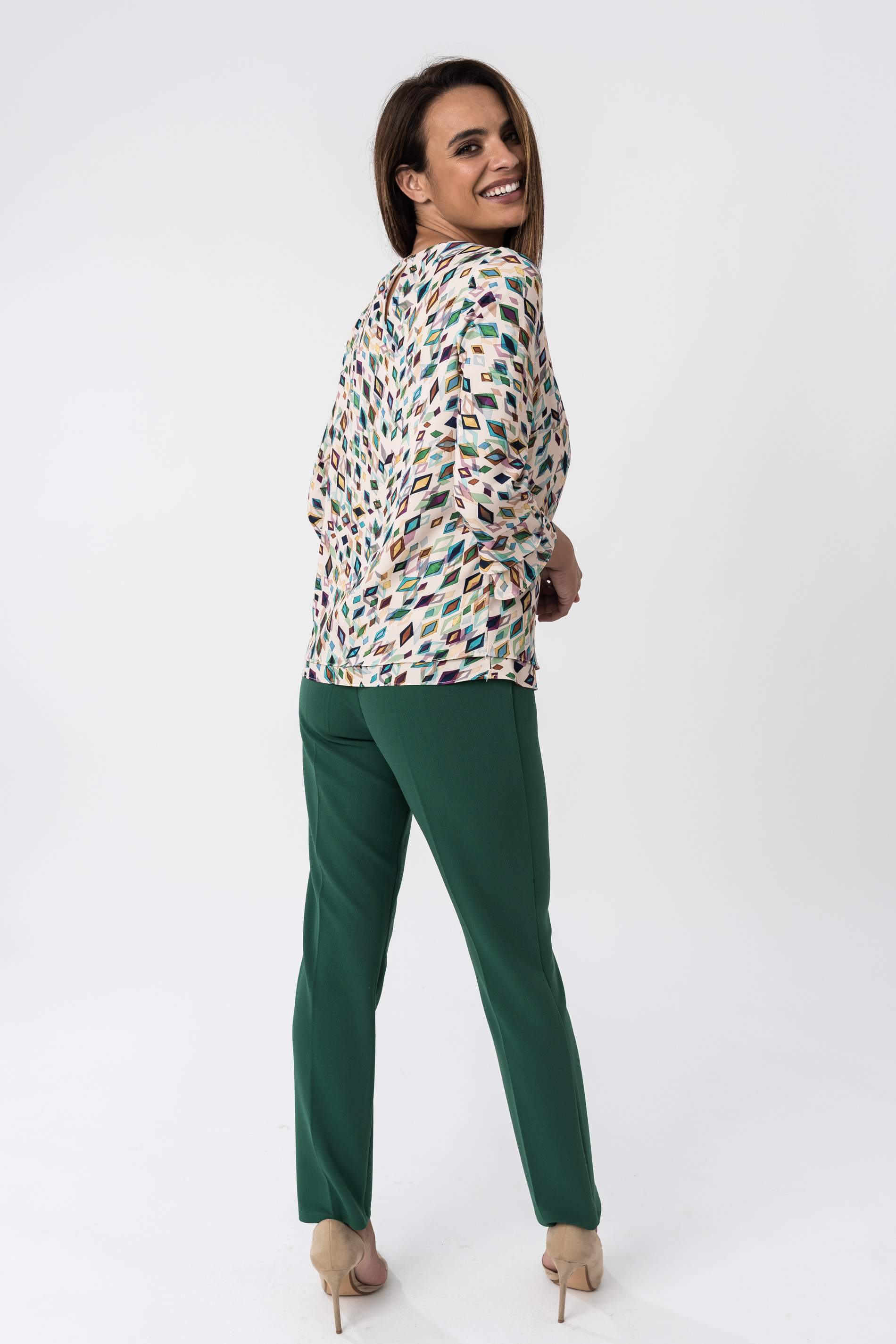 PANTALON CINTURA ELASTICA VERDE