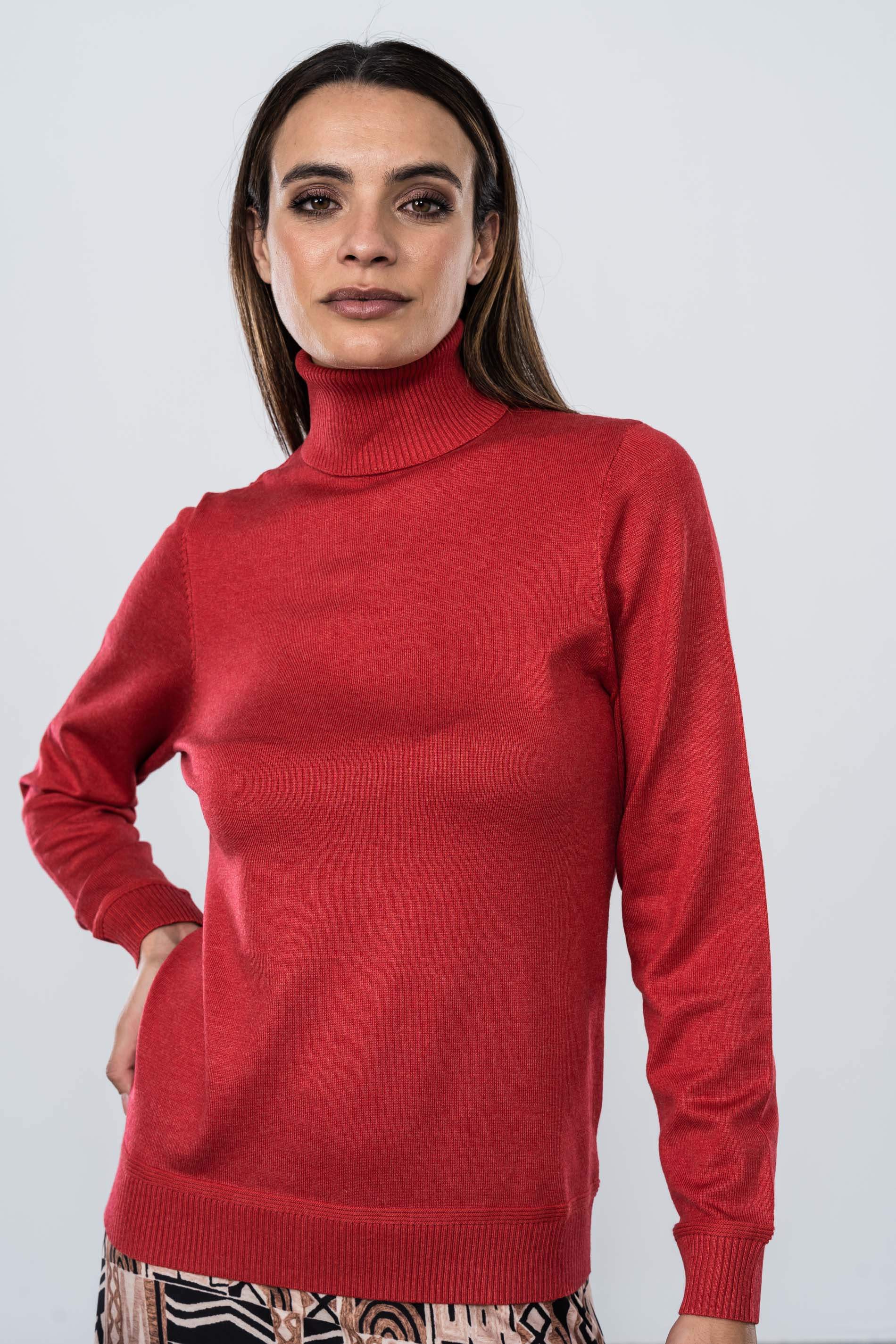 JERSEY CUELLO CISNE ROJO