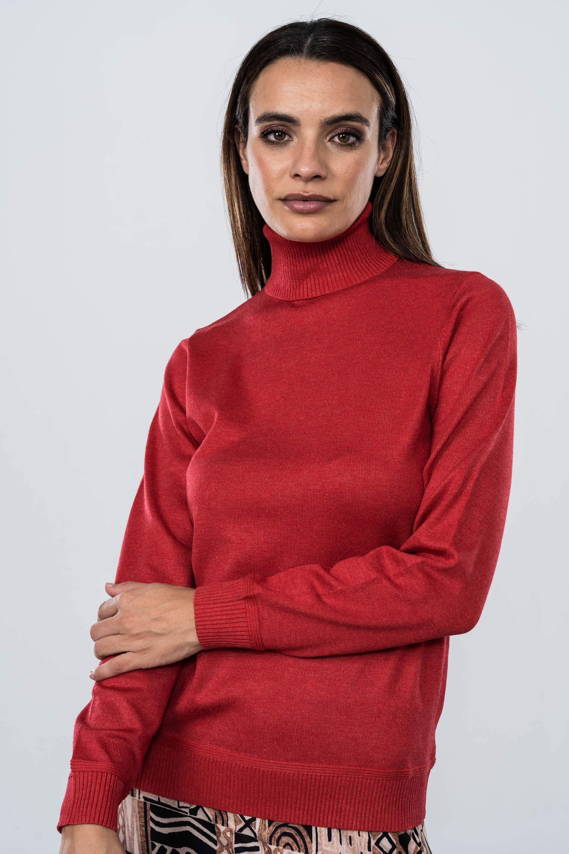 JERSEY CUELLO CISNE ROJO
