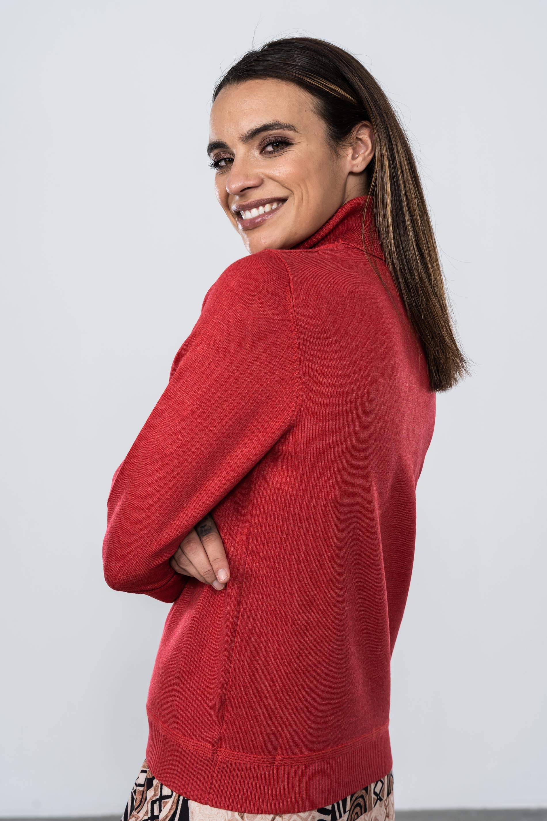 JERSEY CUELLO CISNE ROJO