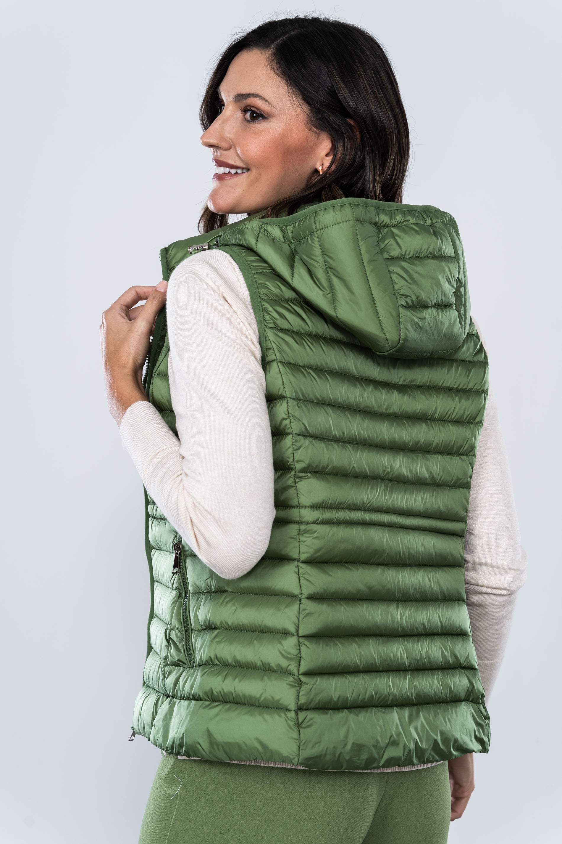 CHALECO AJUSTE CINTURA VERDE
